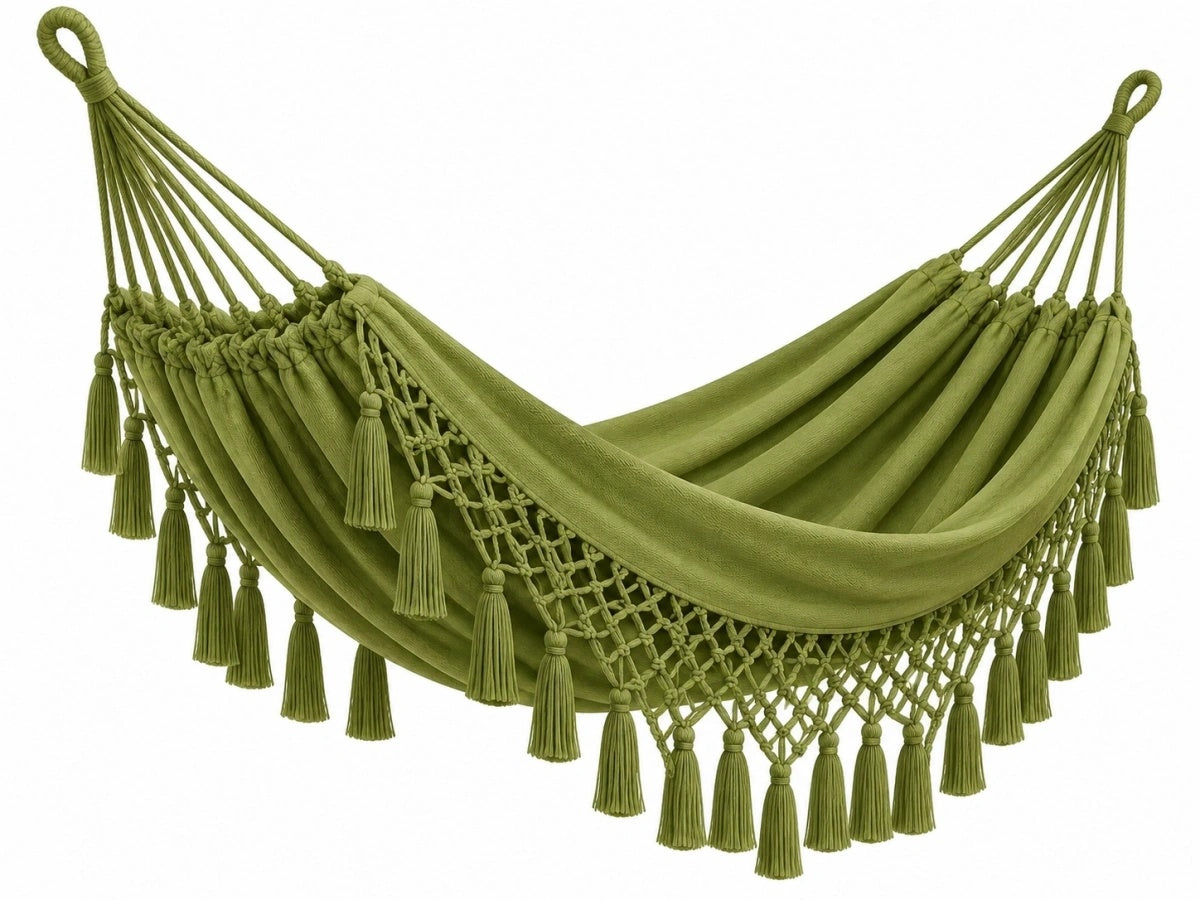 Amaca Tessuto Decorativa - Verde Intrecciato Outdoor