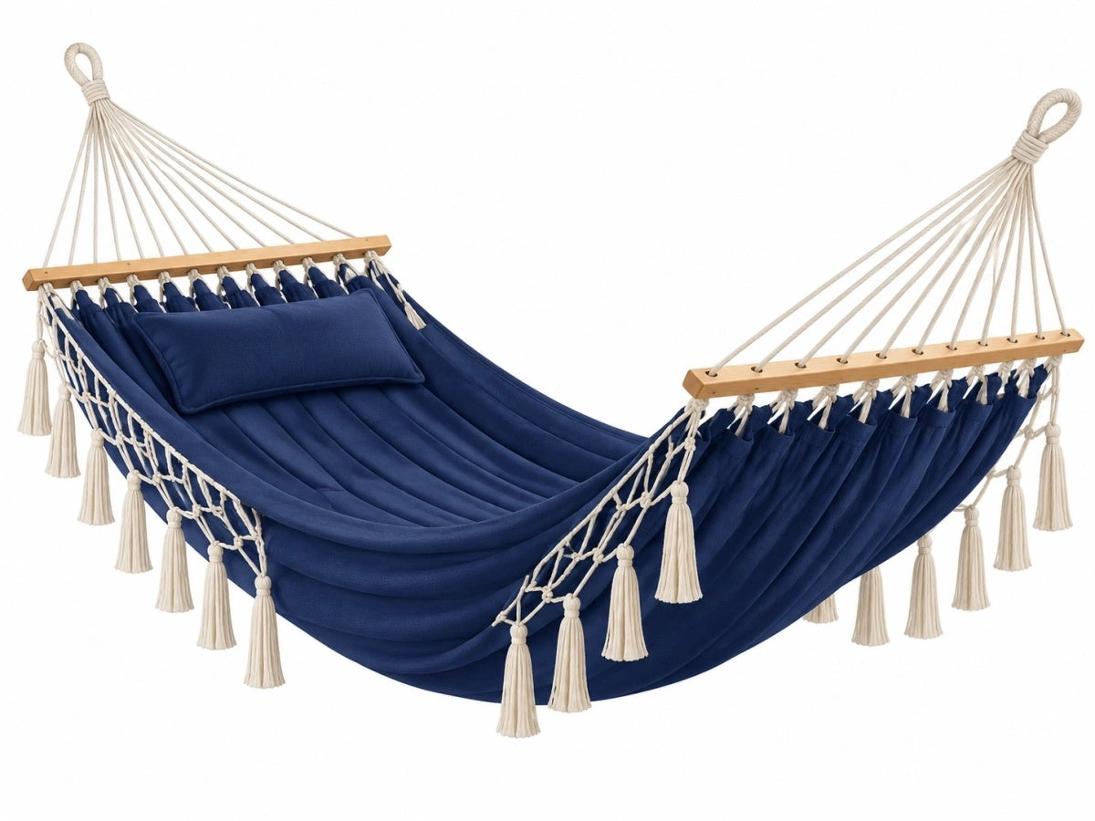 Amaca Jardin Cotone Blu Decorativa
