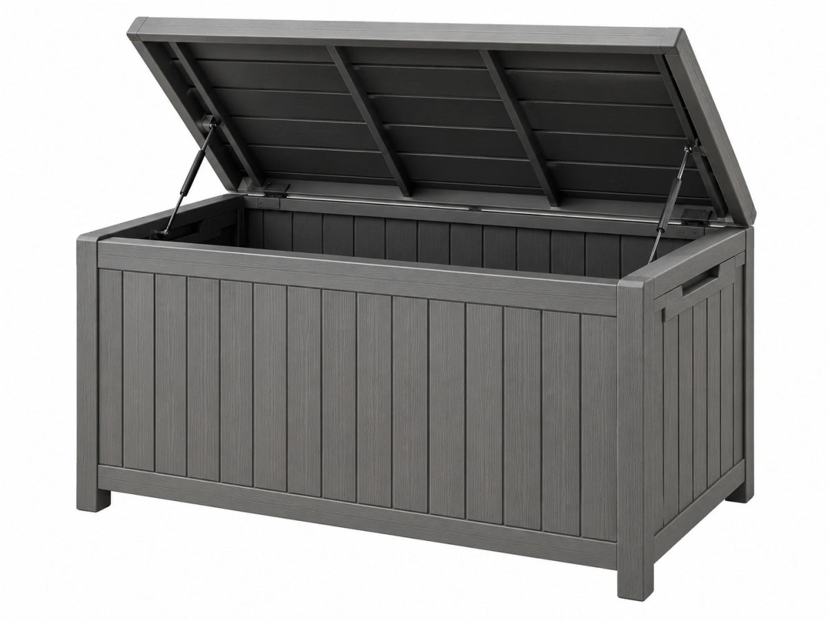 Contenitore da Giardino in Resina 120cm - Grigio